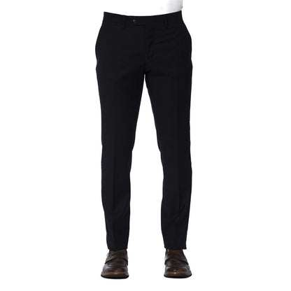 Trussardi Blue Wool Men Trouser by Trussardi