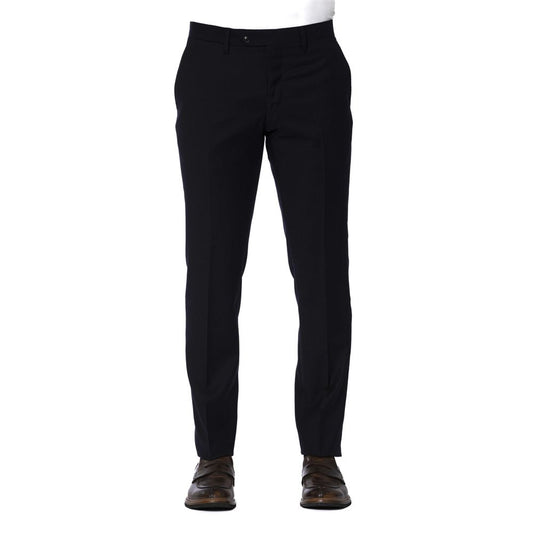 Trussardi Blue Wool Men Trouser by Trussardi