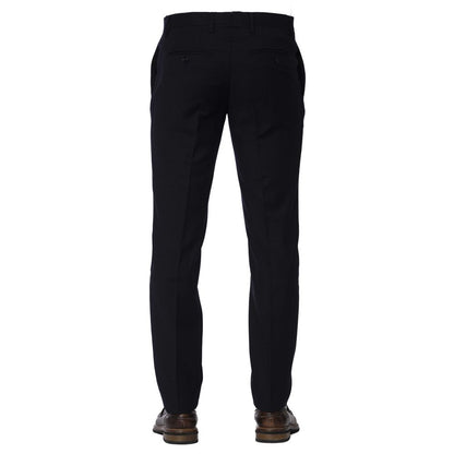 Trussardi Blue Wool Men Trouser by Trussardi