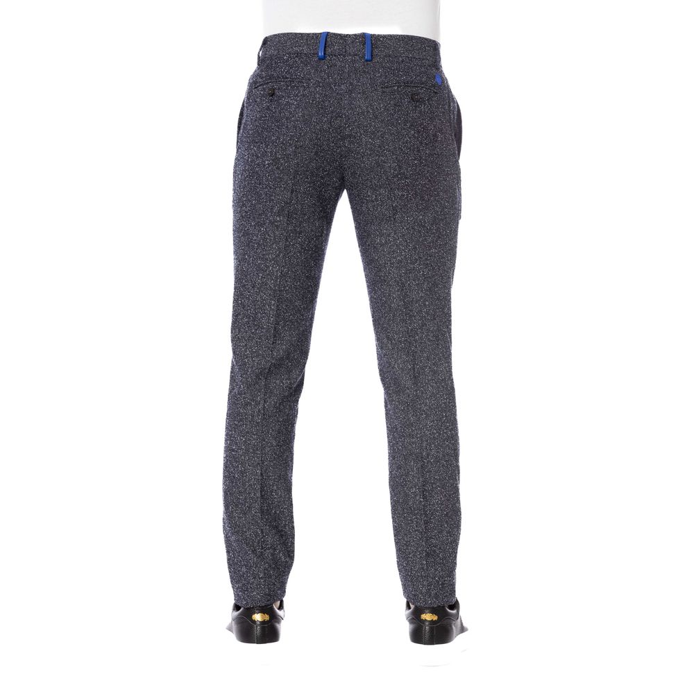 Trussardi Black Cotton Men Trousers by Trussardi