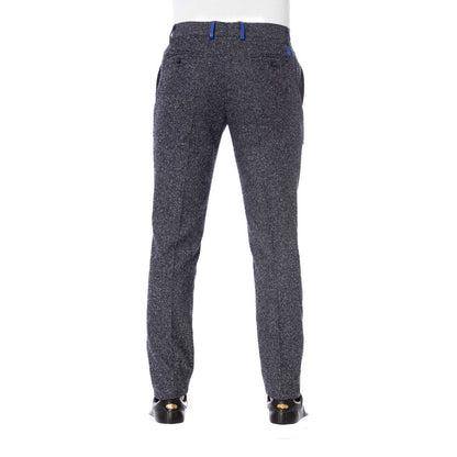 Trussardi Black Cotton Men Trousers by Trussardi