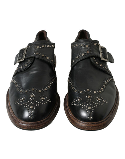 Dolce &amp; Gabbana Élégantes chaussures à boucle en cuir de veau