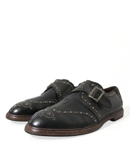Dolce &amp; Gabbana Élégantes chaussures à boucle en cuir de veau