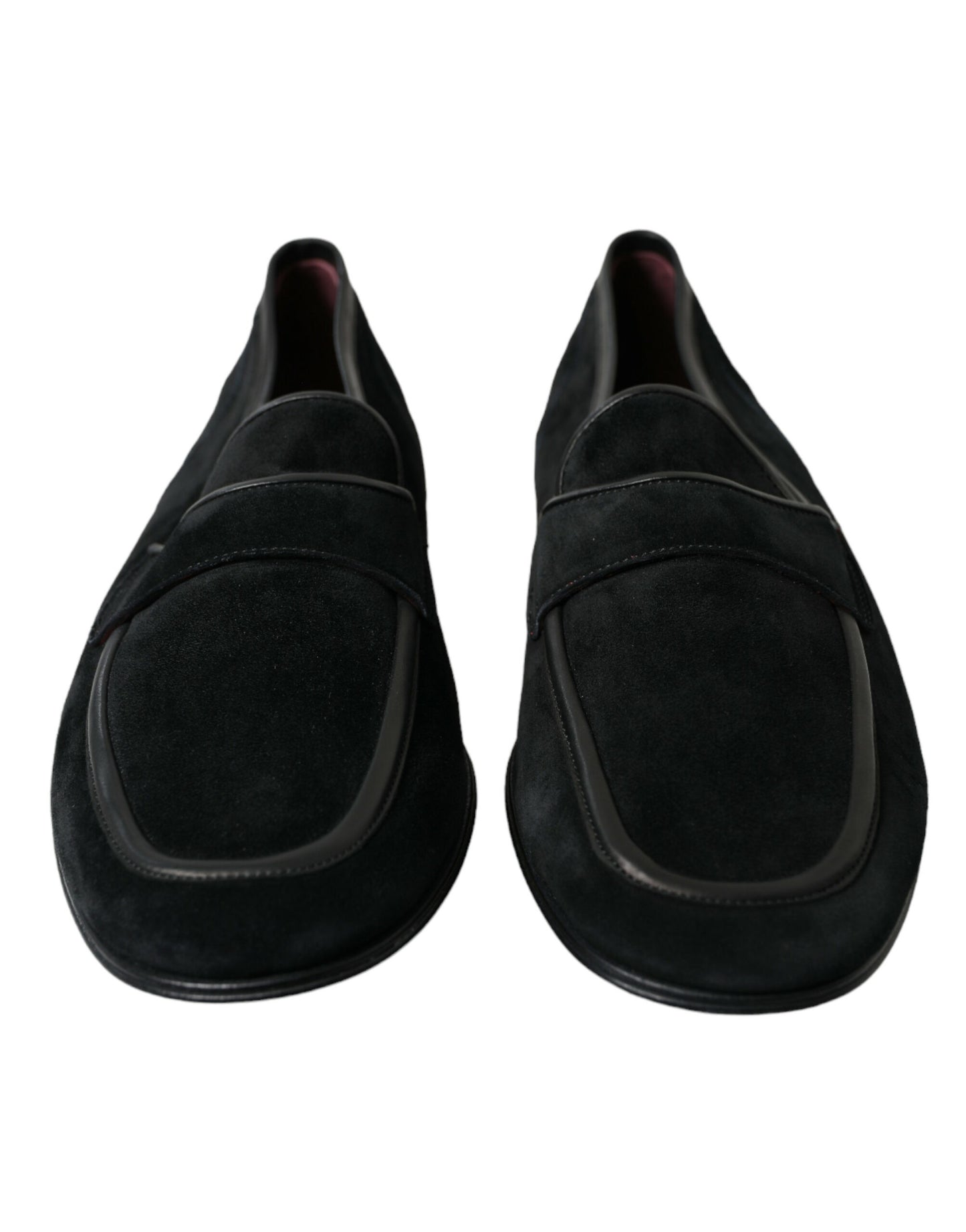 Mocassins élégants en velours noir Dolce &amp; Gabbana pour homme