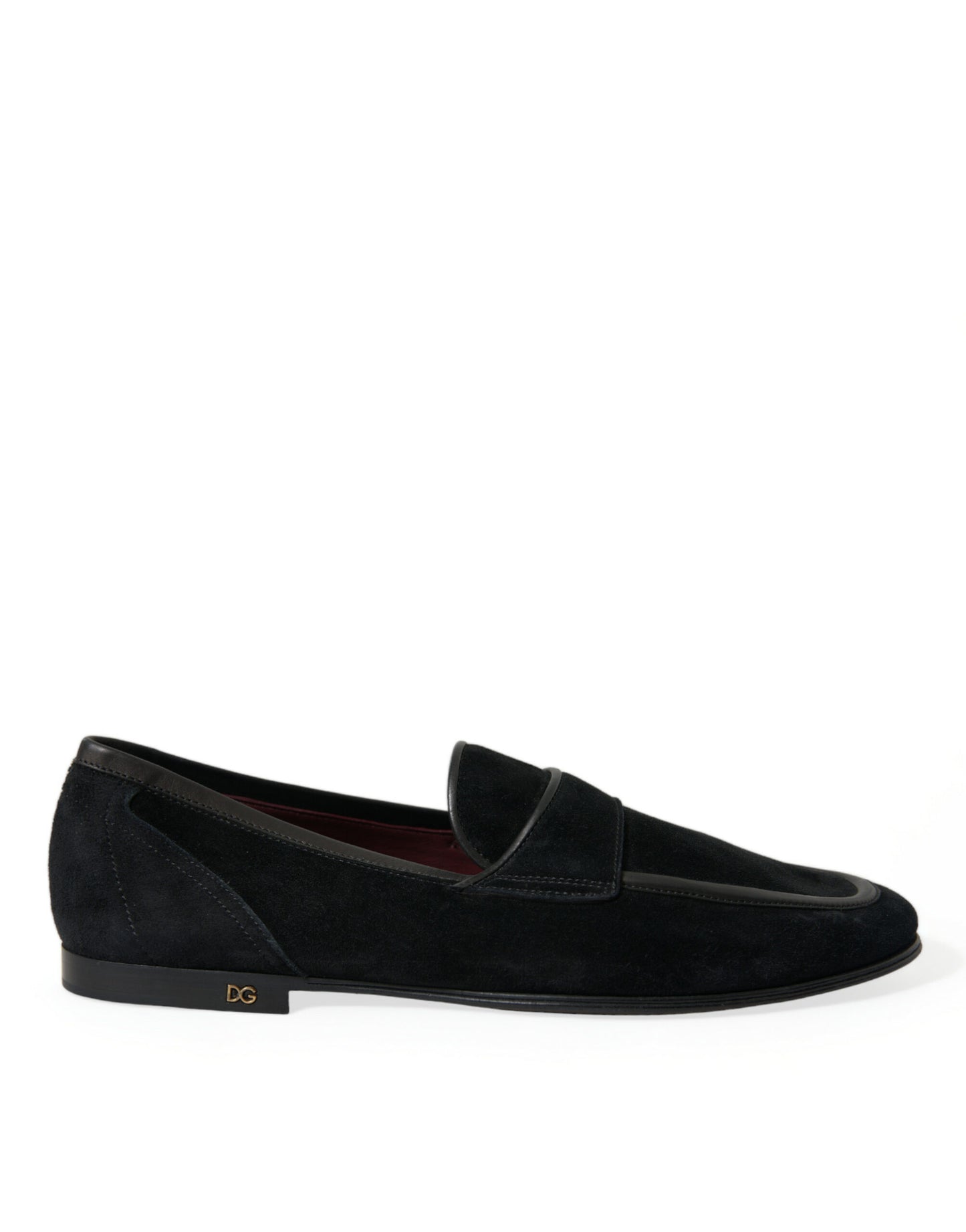 Mocassins élégants en velours noir Dolce &amp; Gabbana pour homme