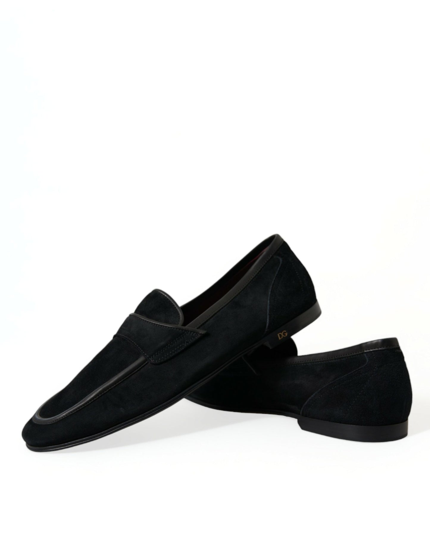 Mocassins élégants en velours noir Dolce &amp; Gabbana pour homme