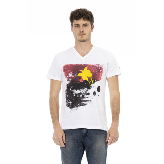 T-shirt Trussardi Action en coton blanc pour homme