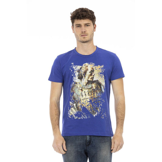 T-shirt Trussardi Action en coton bleu pour homme