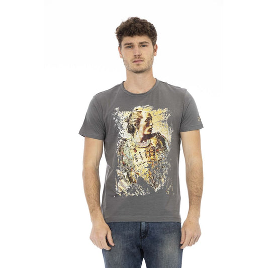 T-shirt Trussardi Action en coton gris pour homme