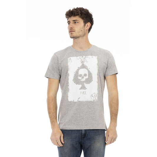 T-shirt Trussardi Action en coton gris pour homme