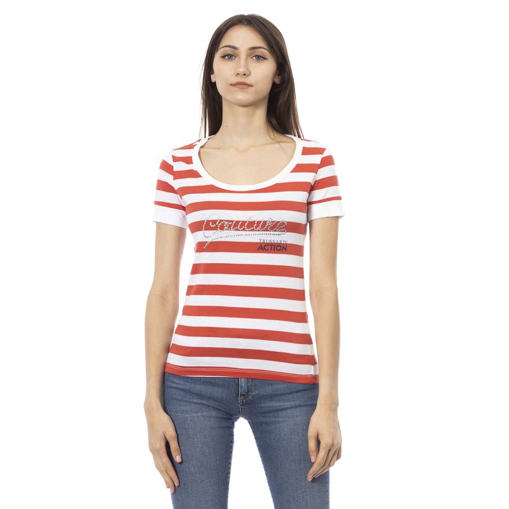Trussardi Action Multicolor Cotton Women T-Shirt by Trussardi Action