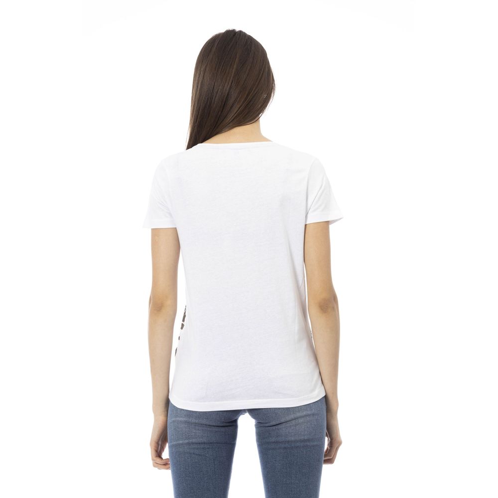 Trussardi Action White Cotton Women T-Shirt by Trussardi Action