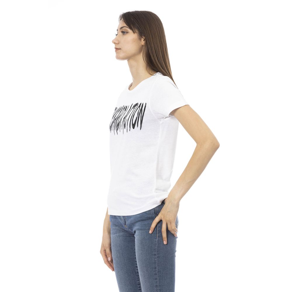 Trussardi Action White Cotton Women T-Shirt by Trussardi Action