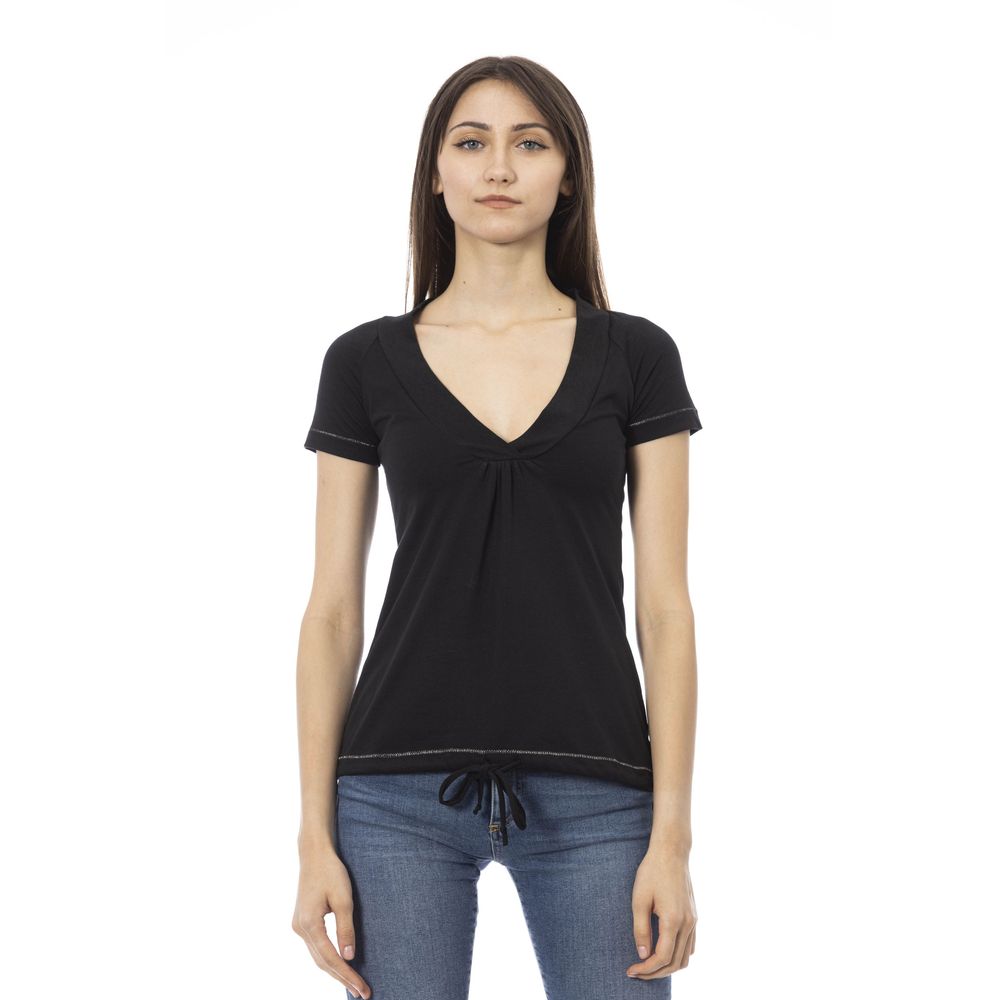 Trussardi Action Black Cotton Women T-Shirt by Trussardi Action
