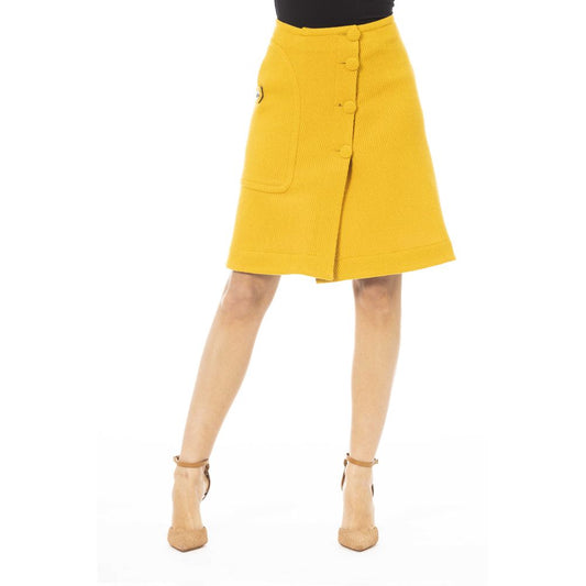 Jupe femme en laine jaune Jacob Cohen