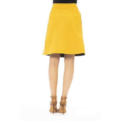 Jupe femme en laine jaune Jacob Cohen