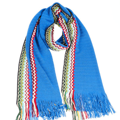 Missoni Blue Wool Men Scarf by Missoni