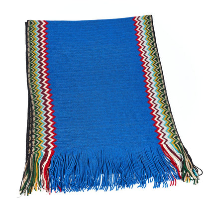 Missoni Blue Wool Men Scarf by Missoni