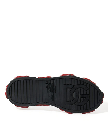 Dolce & Gabbana Multicolor Camouflage High Top Sneakers Shoes by Dolce & Gabbana