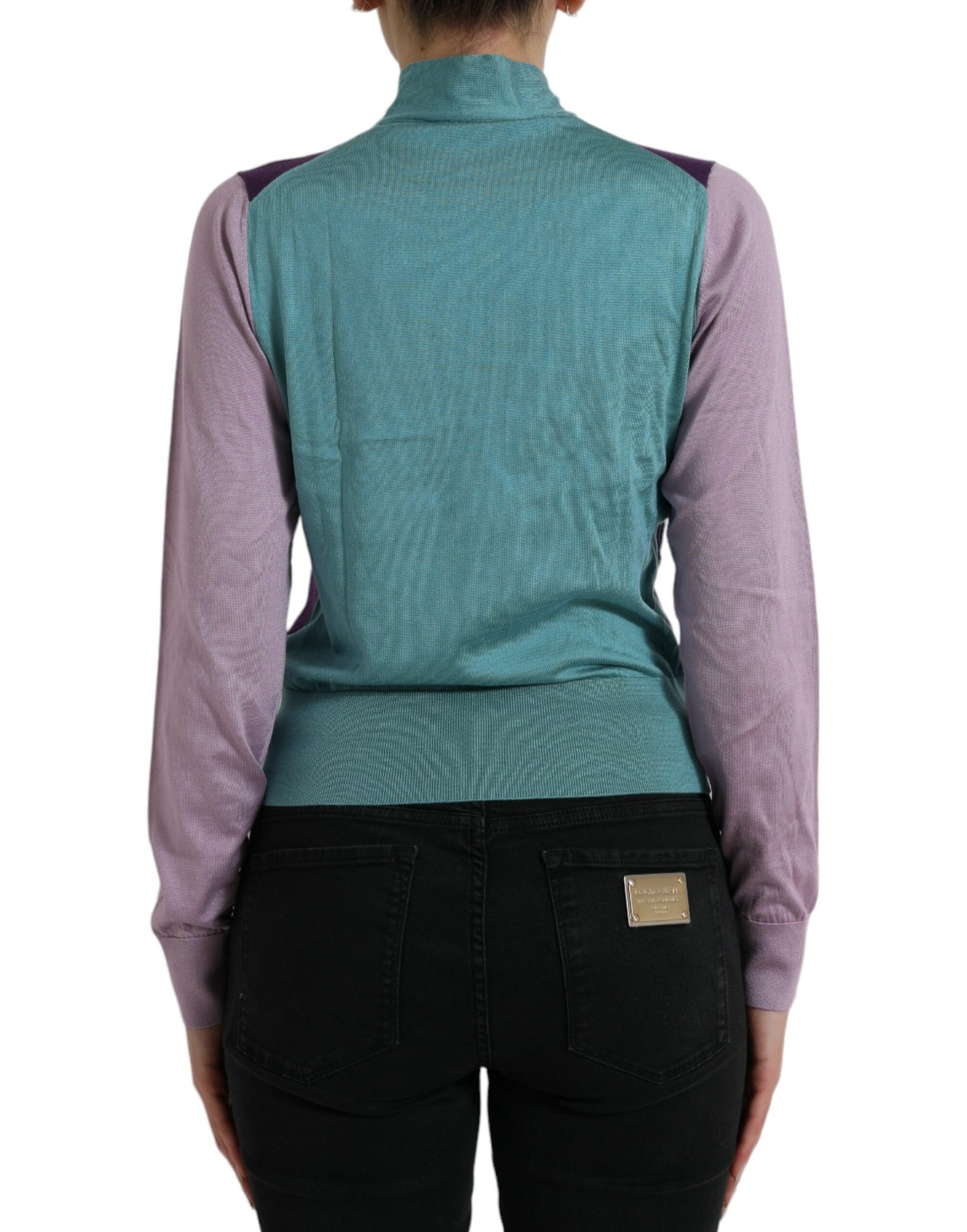 Dolce & Gabbana Multicolor Bow Fastening Pullover Sweater by Dolce & Gabbana