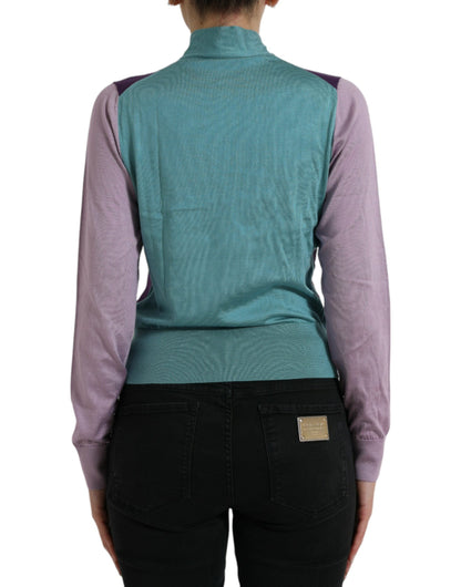 Dolce & Gabbana Multicolor Bow Fastening Pullover Sweater by Dolce & Gabbana