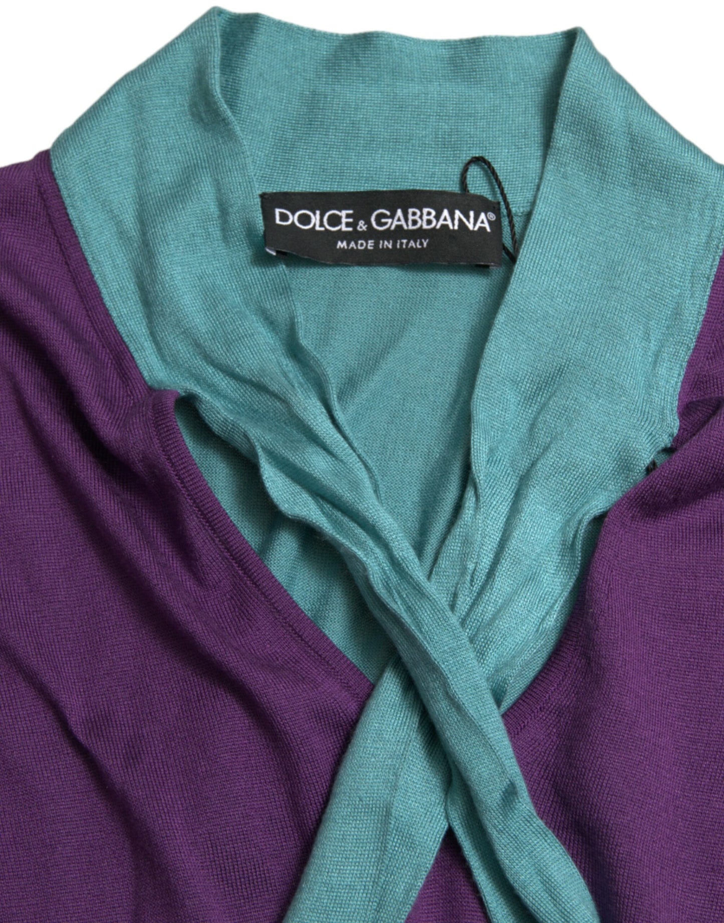Dolce & Gabbana Multicolor Bow Fastening Pullover Sweater by Dolce & Gabbana