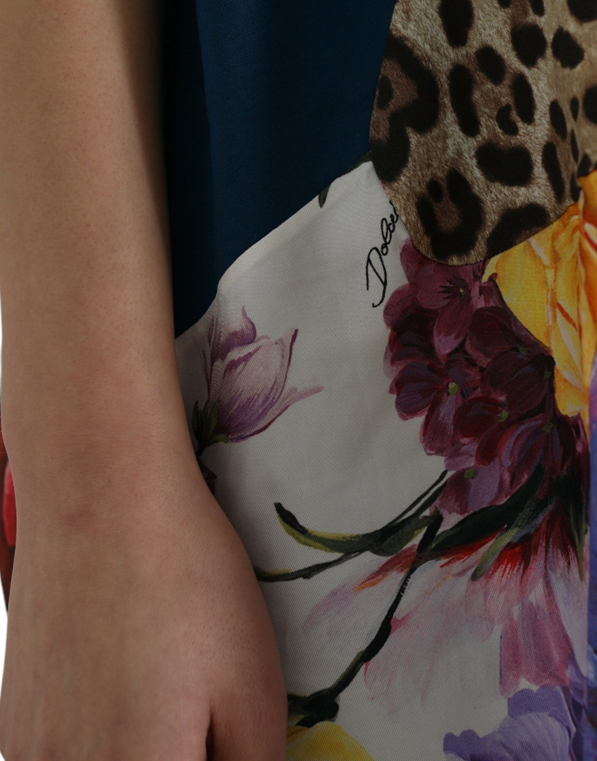 Dolce & Gabbana Multicolor Patchwork Cotton Silk Blouse Top by Dolce & Gabbana
