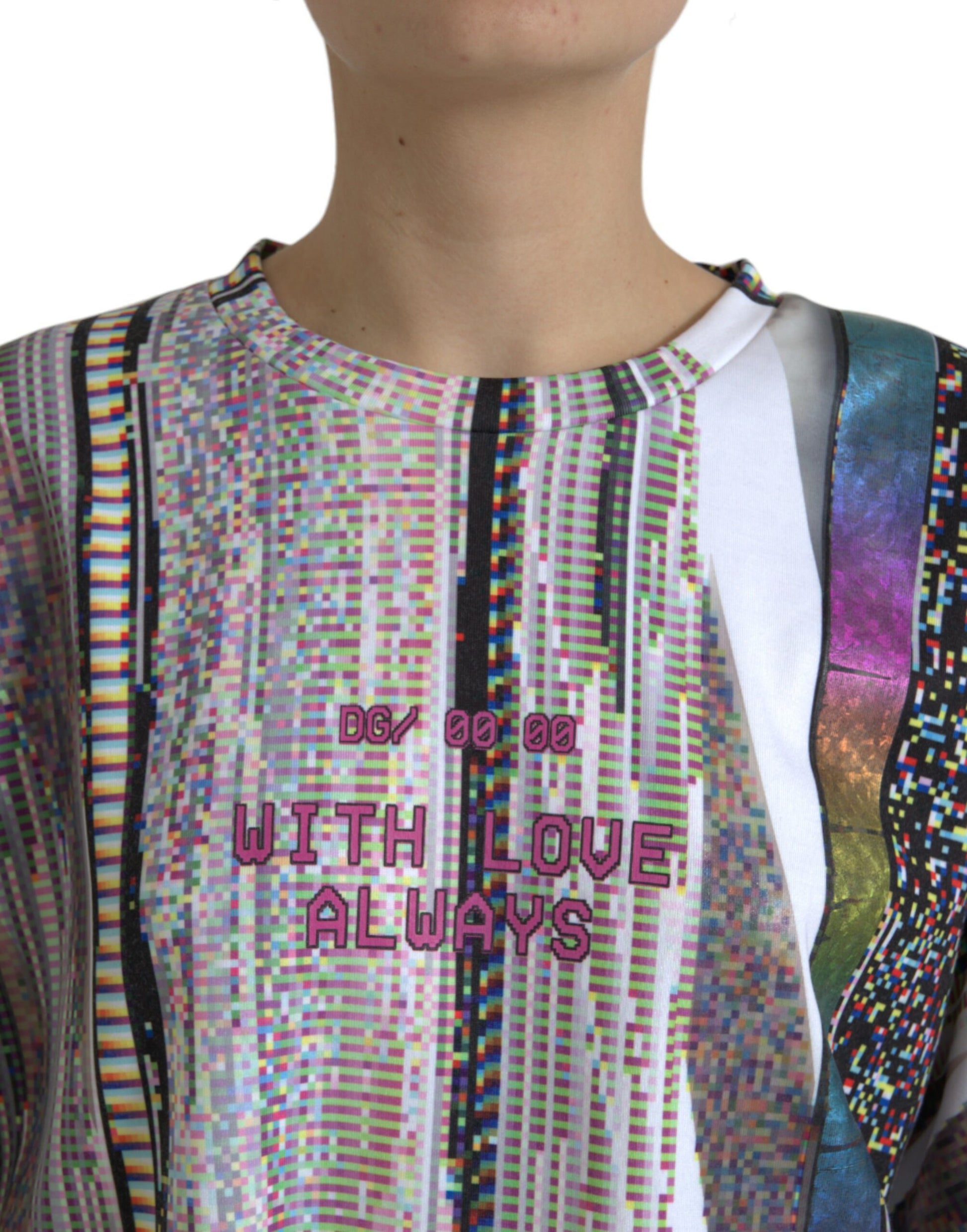 Dolce & Gabbana Multicolor With Love Always Print T-shirt by Dolce & Gabbana