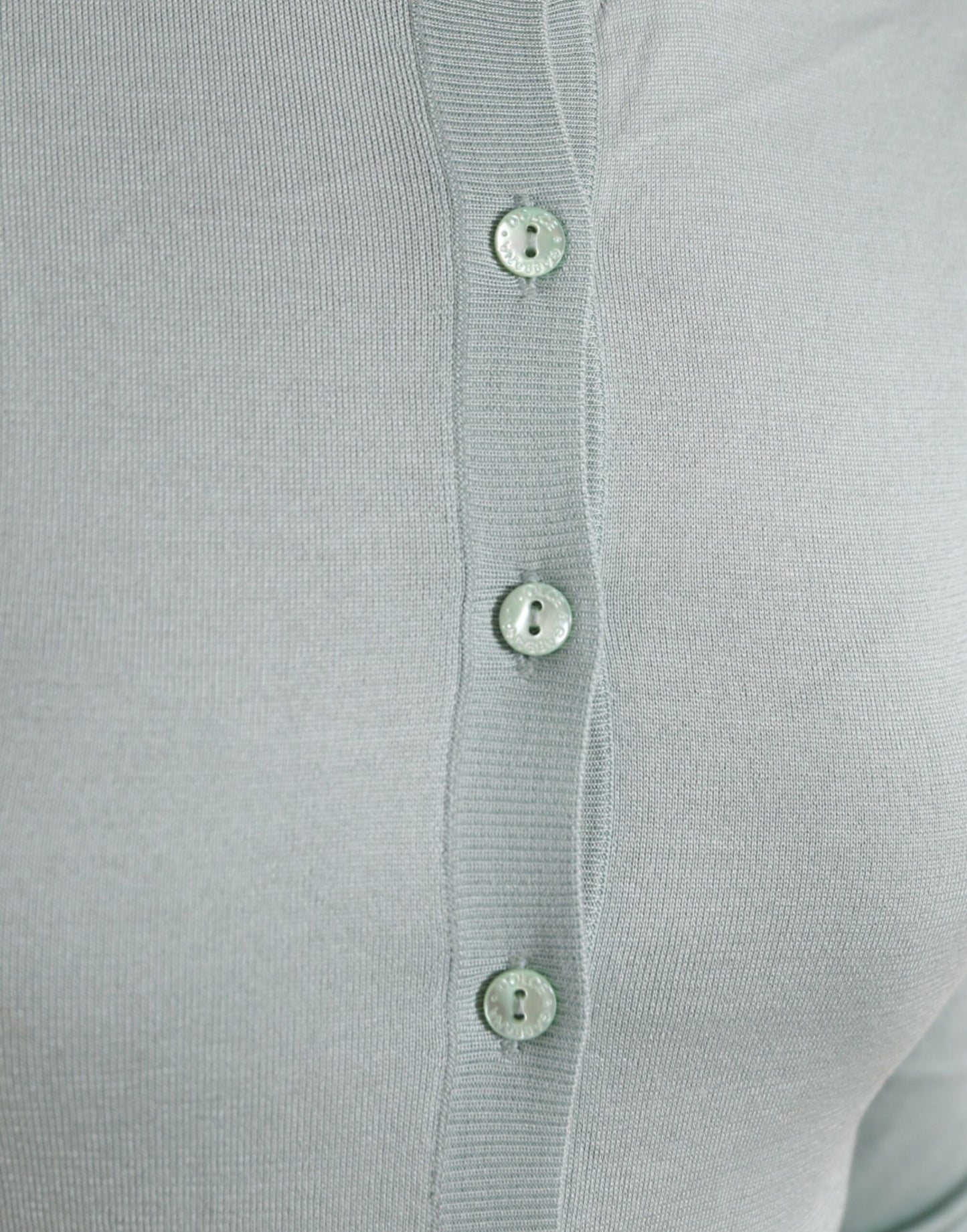 Dolce & Gabbana Light Blue Silk Crew Neck Cardigan Sweater by Dolce & Gabbana