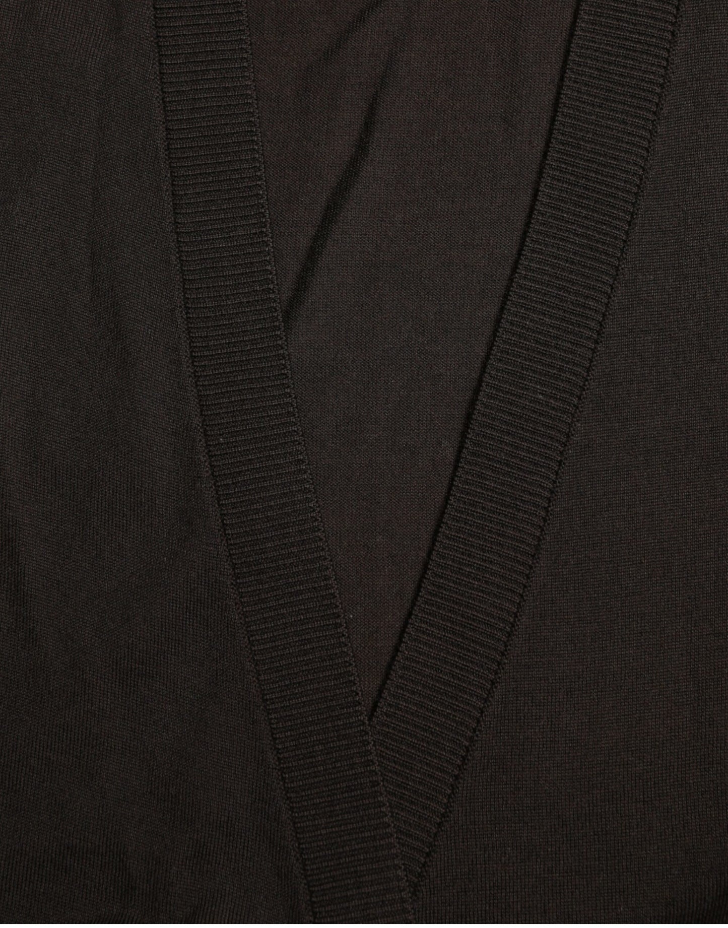 Dolce & Gabbana Black Wool V-neck Crossed Cardigan Sweater by Dolce & Gabbana