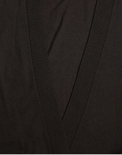 Dolce & Gabbana Black Wool V-neck Crossed Cardigan Sweater by Dolce & Gabbana