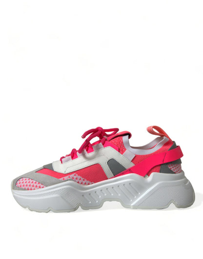 Dolce & Gabbana Multicolor Leather Daymaster Low Top Sneakers Shoes by Dolce & Gabbana