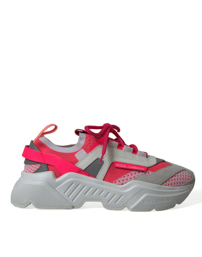 Dolce & Gabbana Multicolor Leather Daymaster Low Top Sneakers Shoes by Dolce & Gabbana