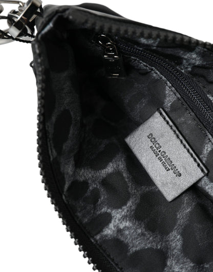 Pochette design chic en nylon et cuir Dolce &amp; Gabbana