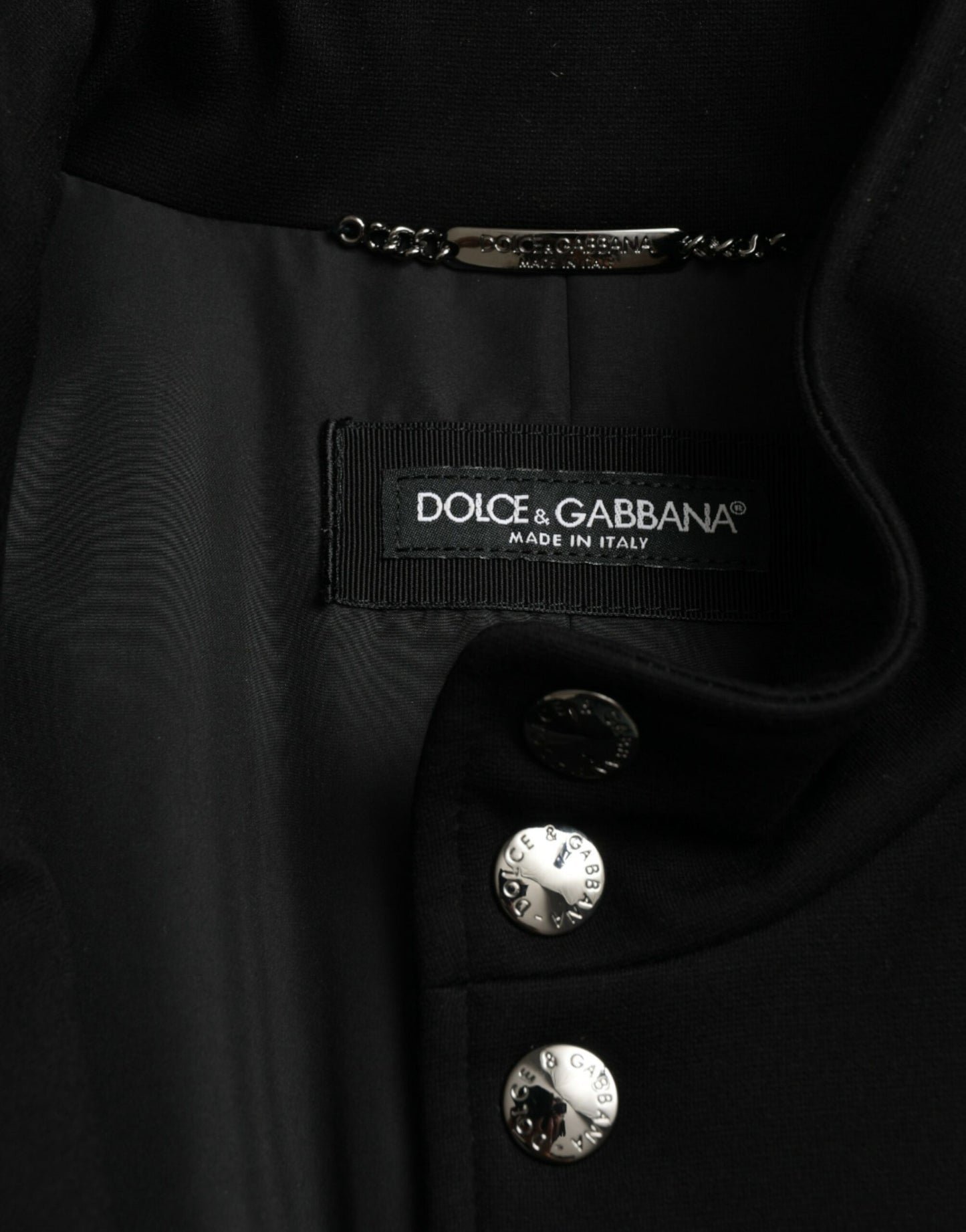 Dolce &amp; Gabbana Élégante veste sans manches noire
