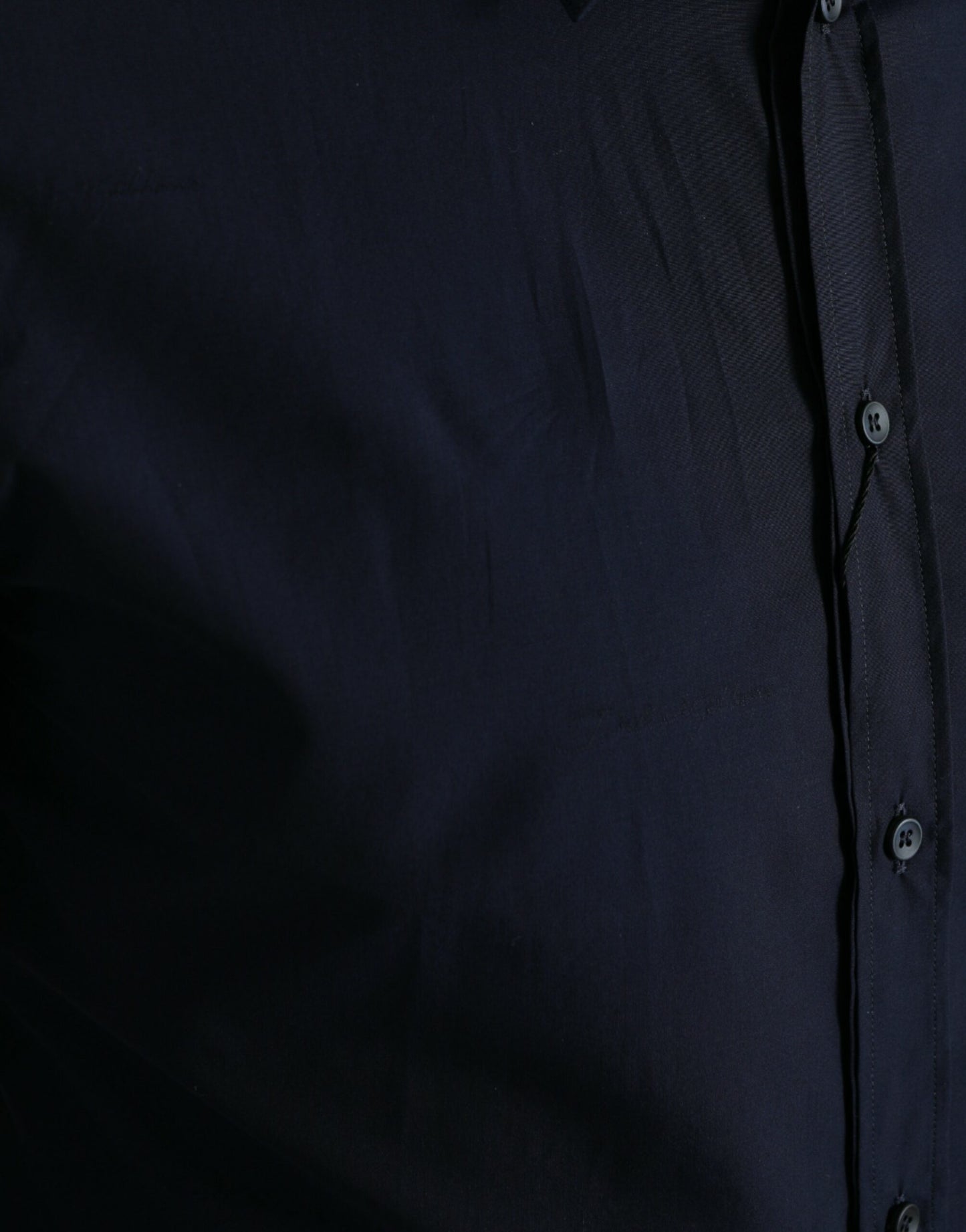 Dolce & Gabbana Navy Blue Slim Fit Formal GOLD Dress Shirt by Dolce & Gabbana