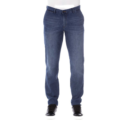 Trussardi Jeans Blue Cotton Men Jeans by Trussardi Jeans