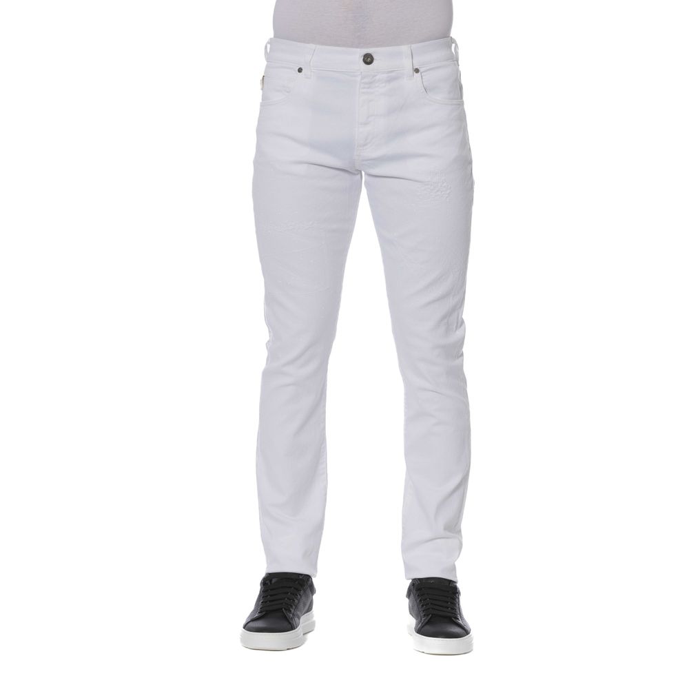 Trussardi Jeans White Cotton Men Jeans by Trussardi Jeans
