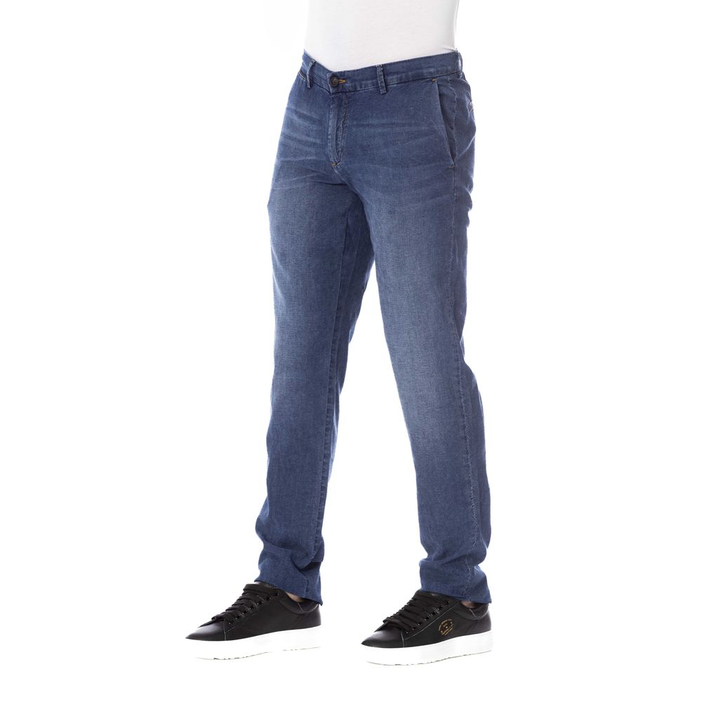 Trussardi Jeans Blue Cotton Men Jeans by Trussardi Jeans