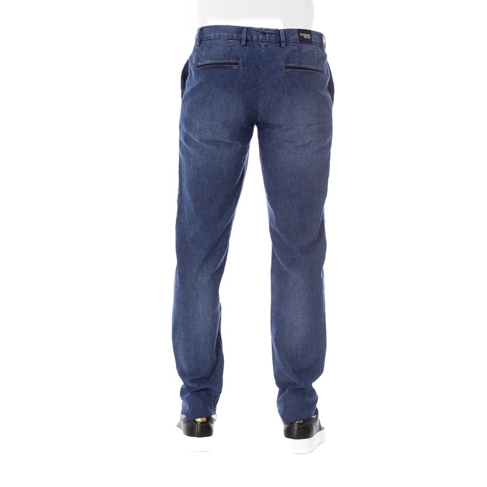 Trussardi Jeans Blue Cotton Men Jeans by Trussardi Jeans