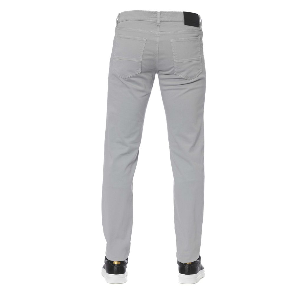 Trussardi Jeans Gray Cotton Men Jeans by Trussardi Jeans