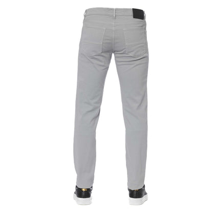 Trussardi Jeans Gray Cotton Men Jeans by Trussardi Jeans