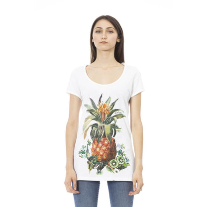 Just Cavalli White Cotton Women T-Shirt by Just Cavalli