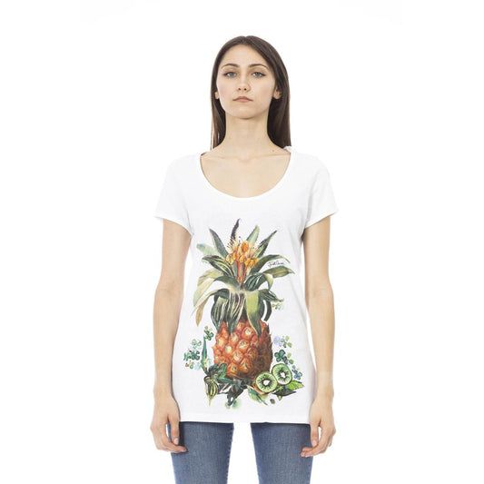 Just Cavalli White Cotton Women T-Shirt by Just Cavalli