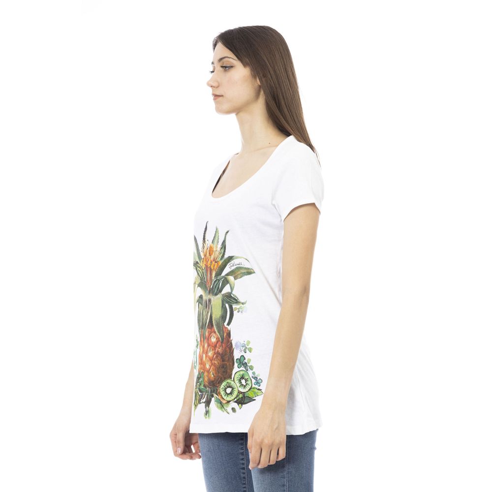 Just Cavalli White Cotton Women T-Shirt by Just Cavalli