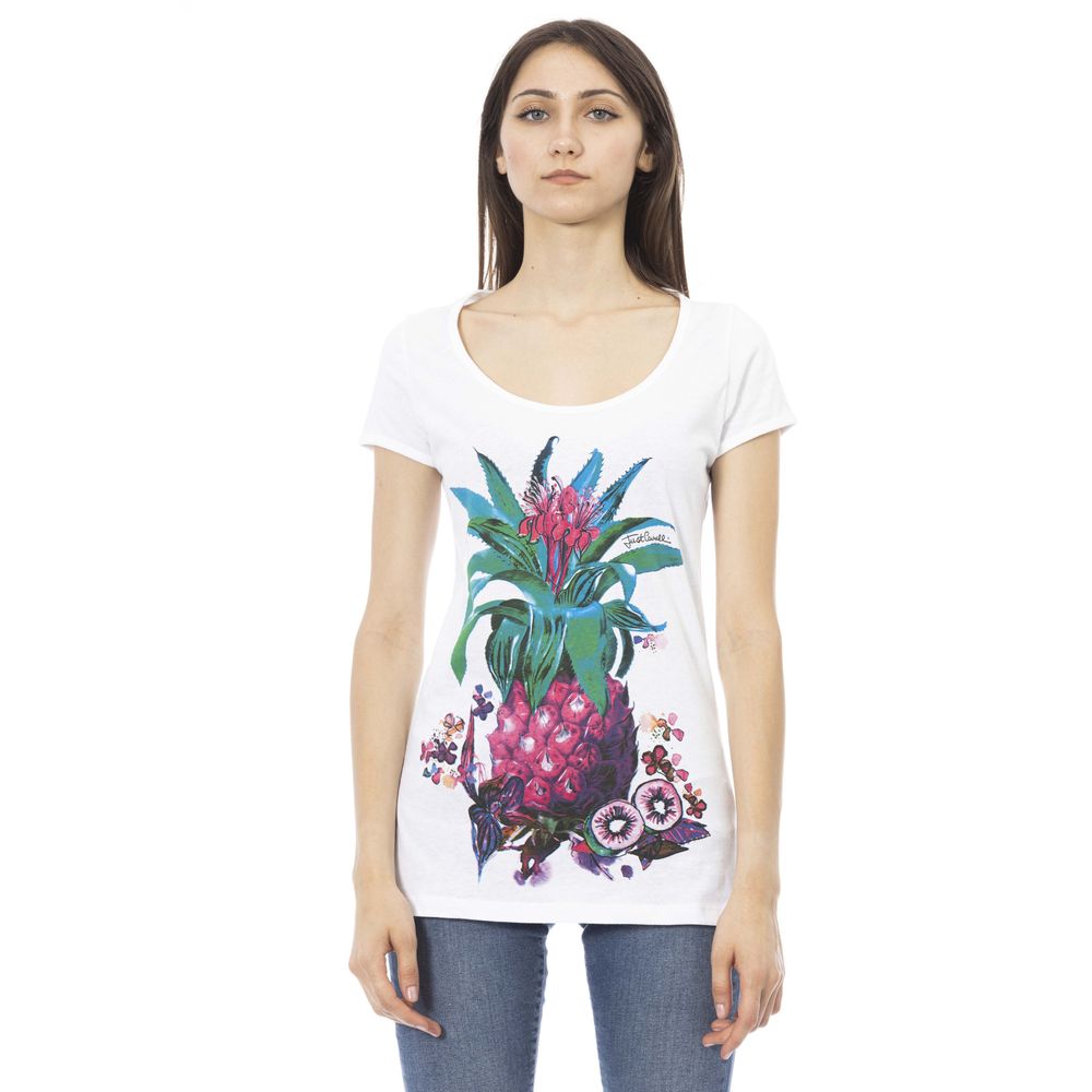 Just Cavalli White Cotton Women T-Shirt by Just Cavalli