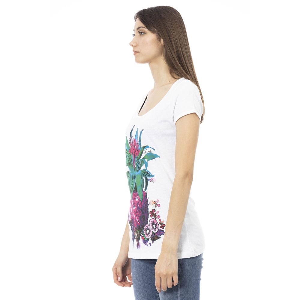 Just Cavalli White Cotton Women T-Shirt by Just Cavalli