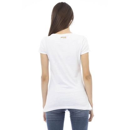 Just Cavalli White Cotton Women T-Shirt by Just Cavalli