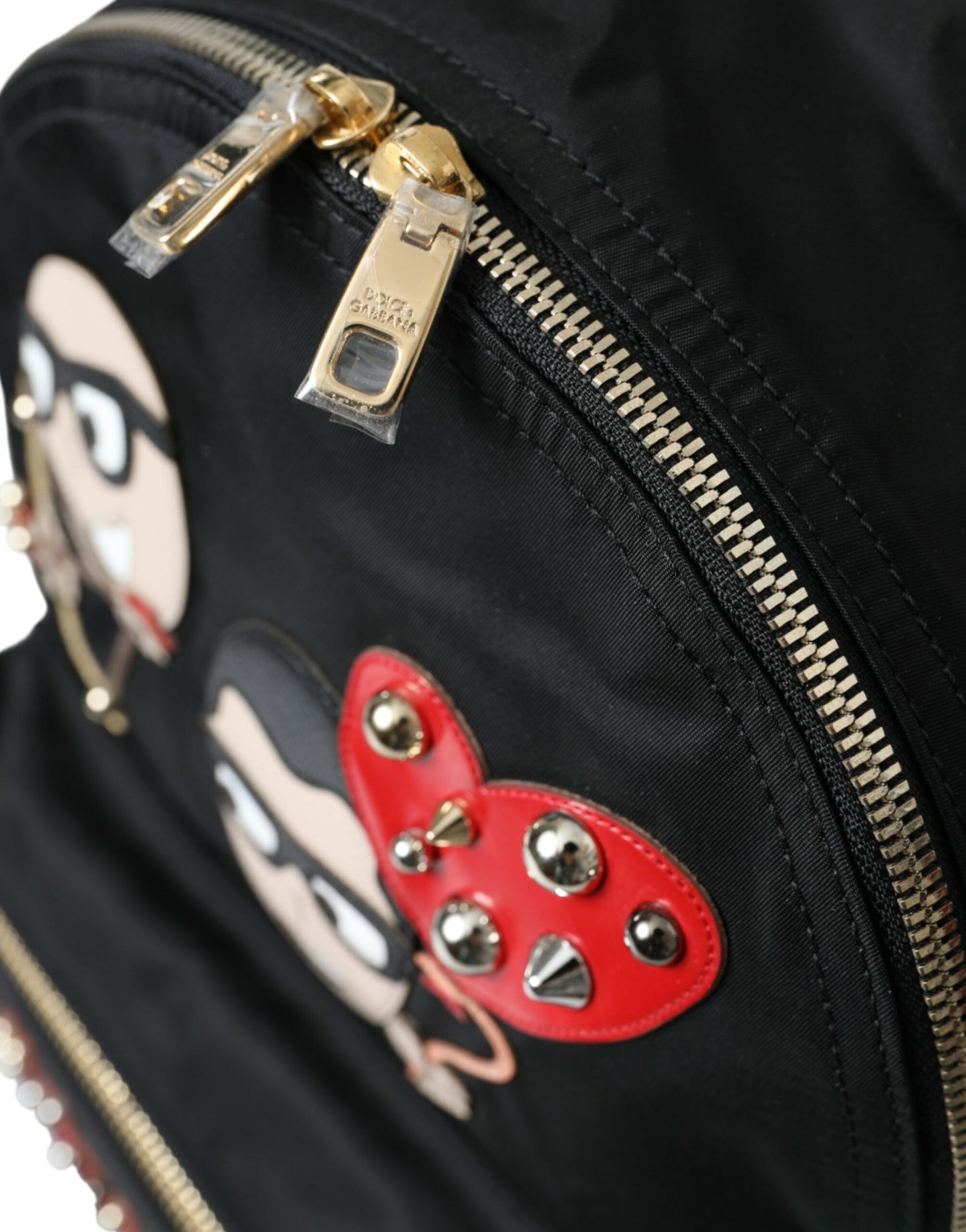 Sac à dos noir élégant orné Dolce &amp; Gabbana