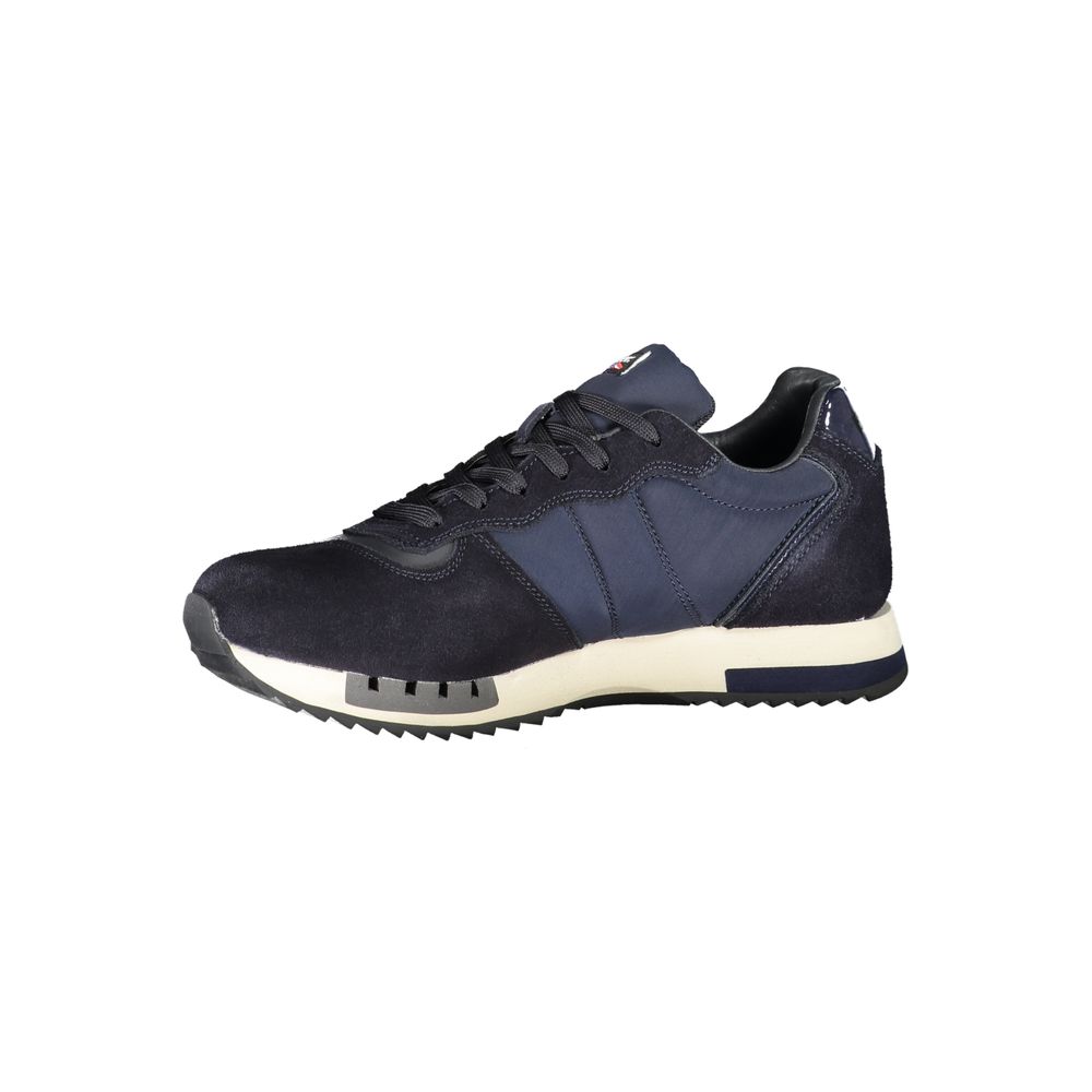 Blauer Contrast Lace-Up Sports Sneakers in Blue by Blauer